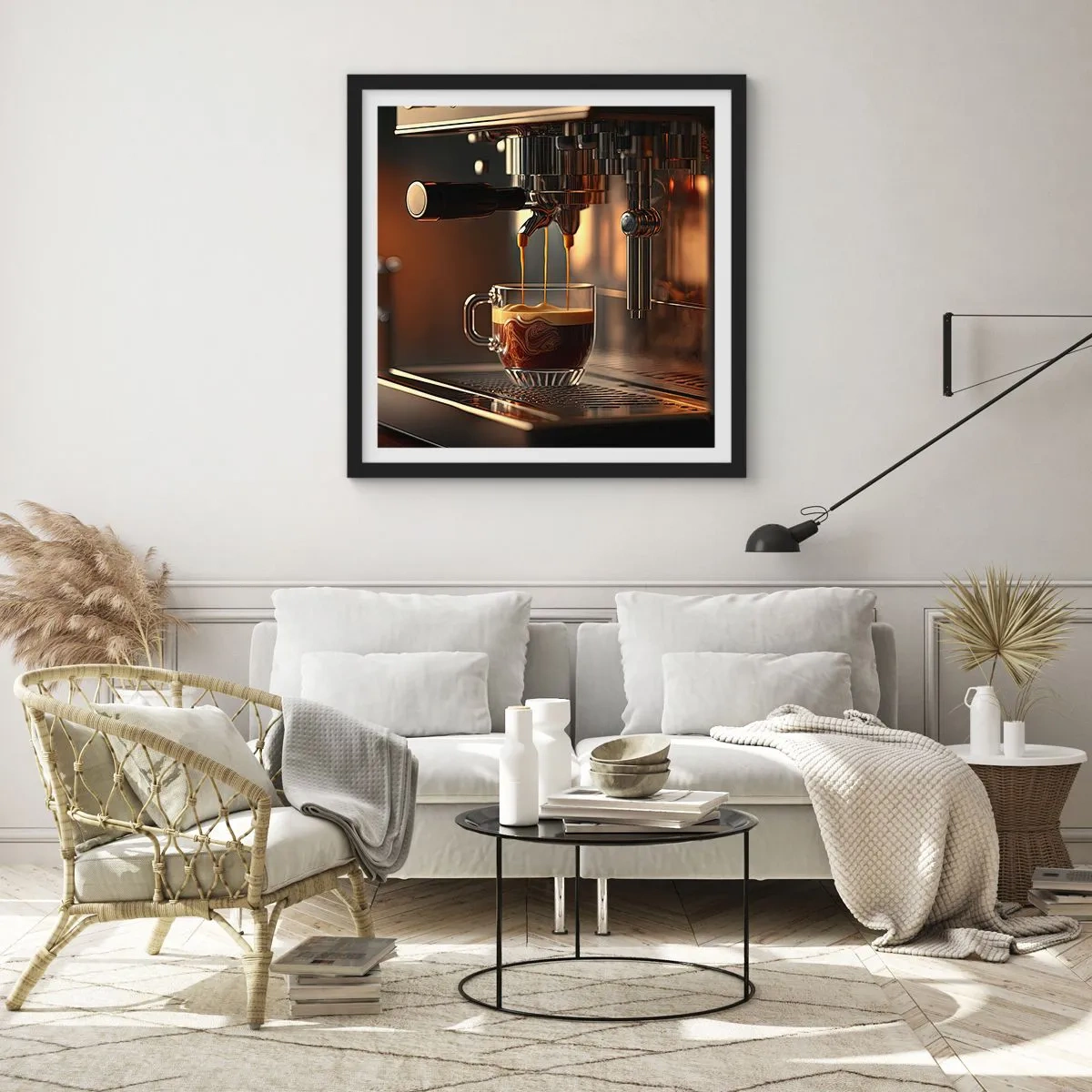 Poster in cornice nera - Miscela sensuale - 30x30 cm