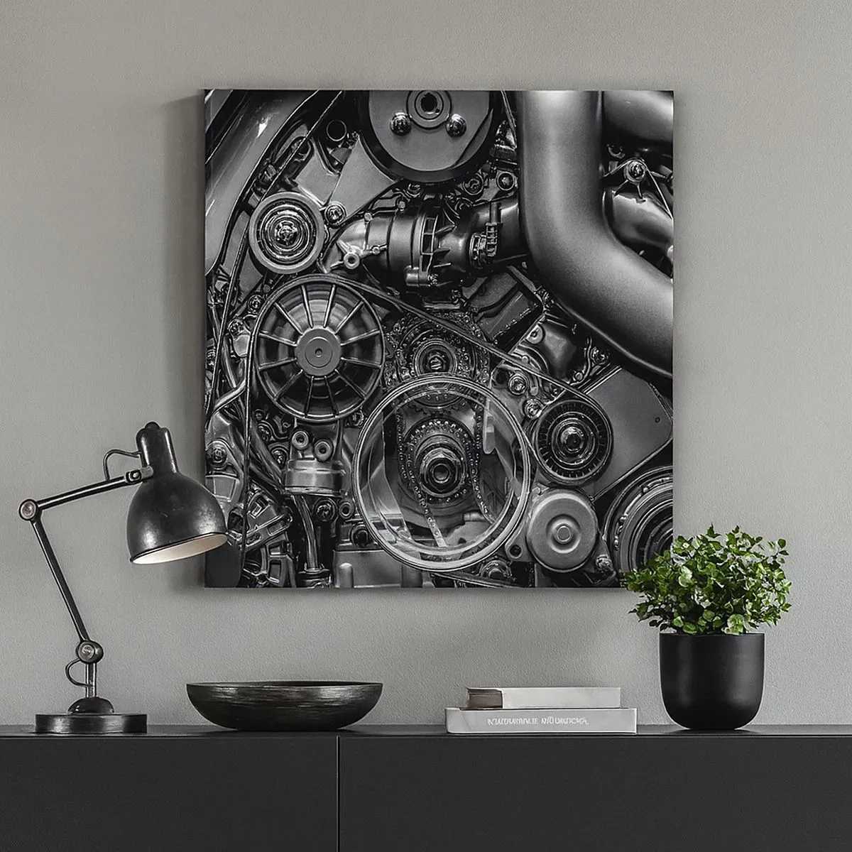 Quadro su tela - Stampe su Tela - La poesia della meccanica - 30x30 cm