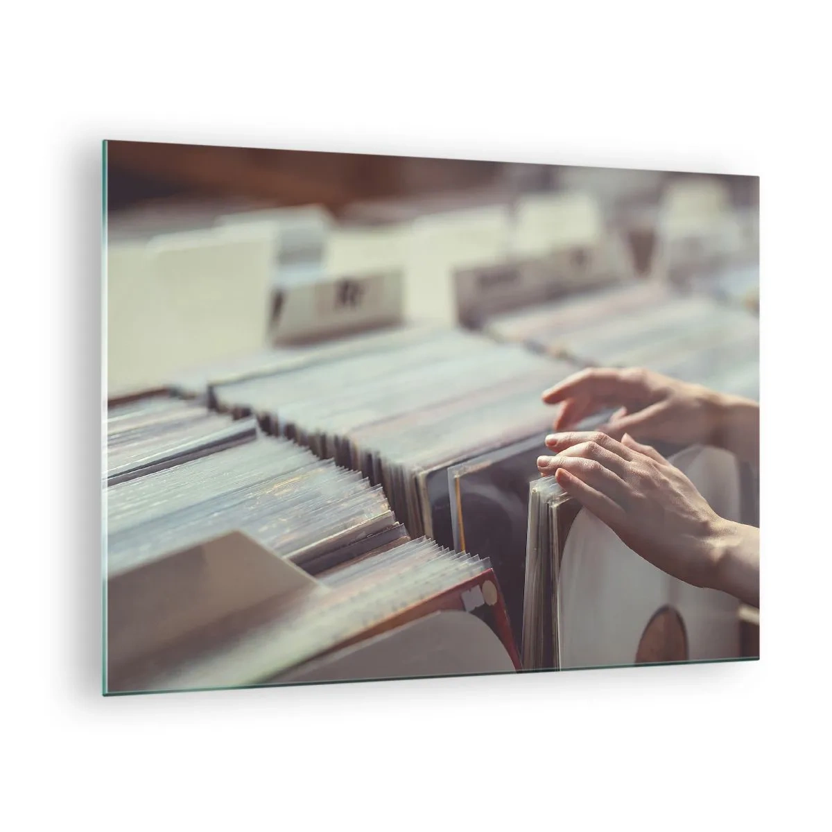 Quadro su vetro - Alla ricerca delle emozioni - 70x50cm - Alla ricerca di emozioni - Decorazione murale moderna per soggiorno e camera da letto ARTTOR