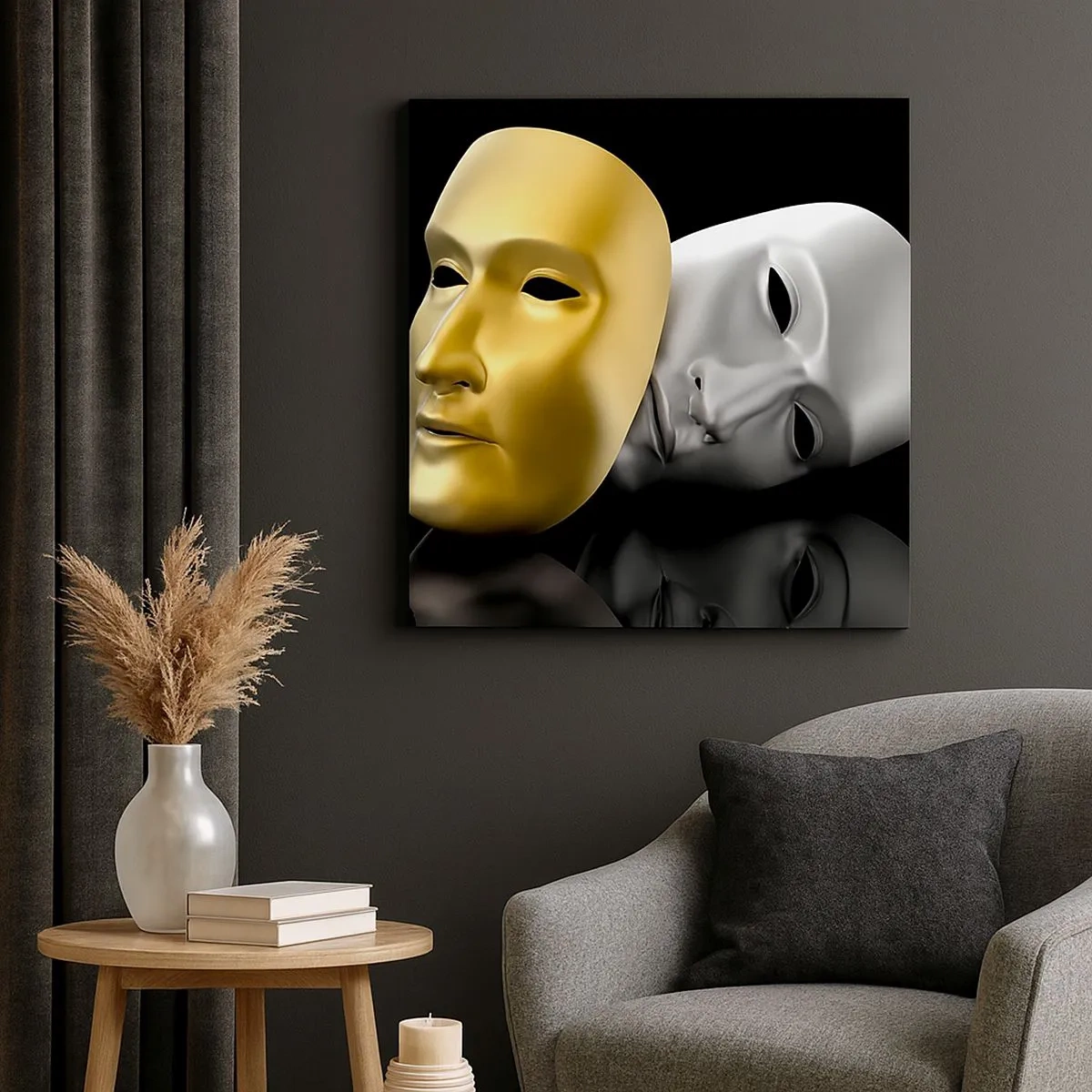 Quadro su tela - Stampe su Tela - La vita è teatro - 30x30 cm