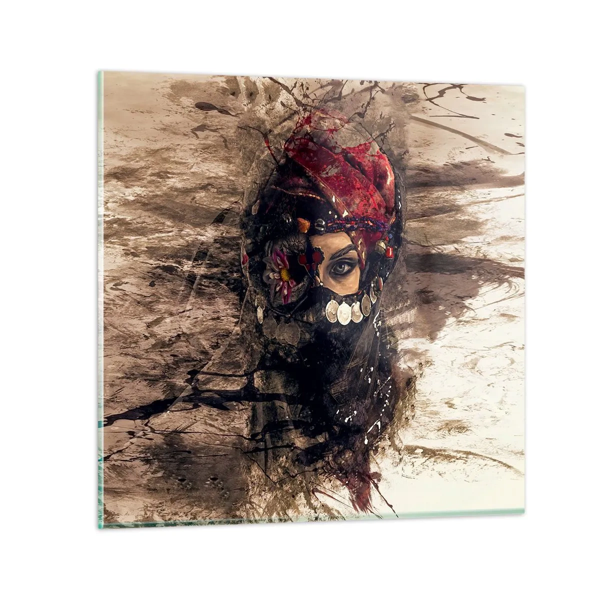 Quadro su vetro - Quantomeno inquietante - 30x30 cm