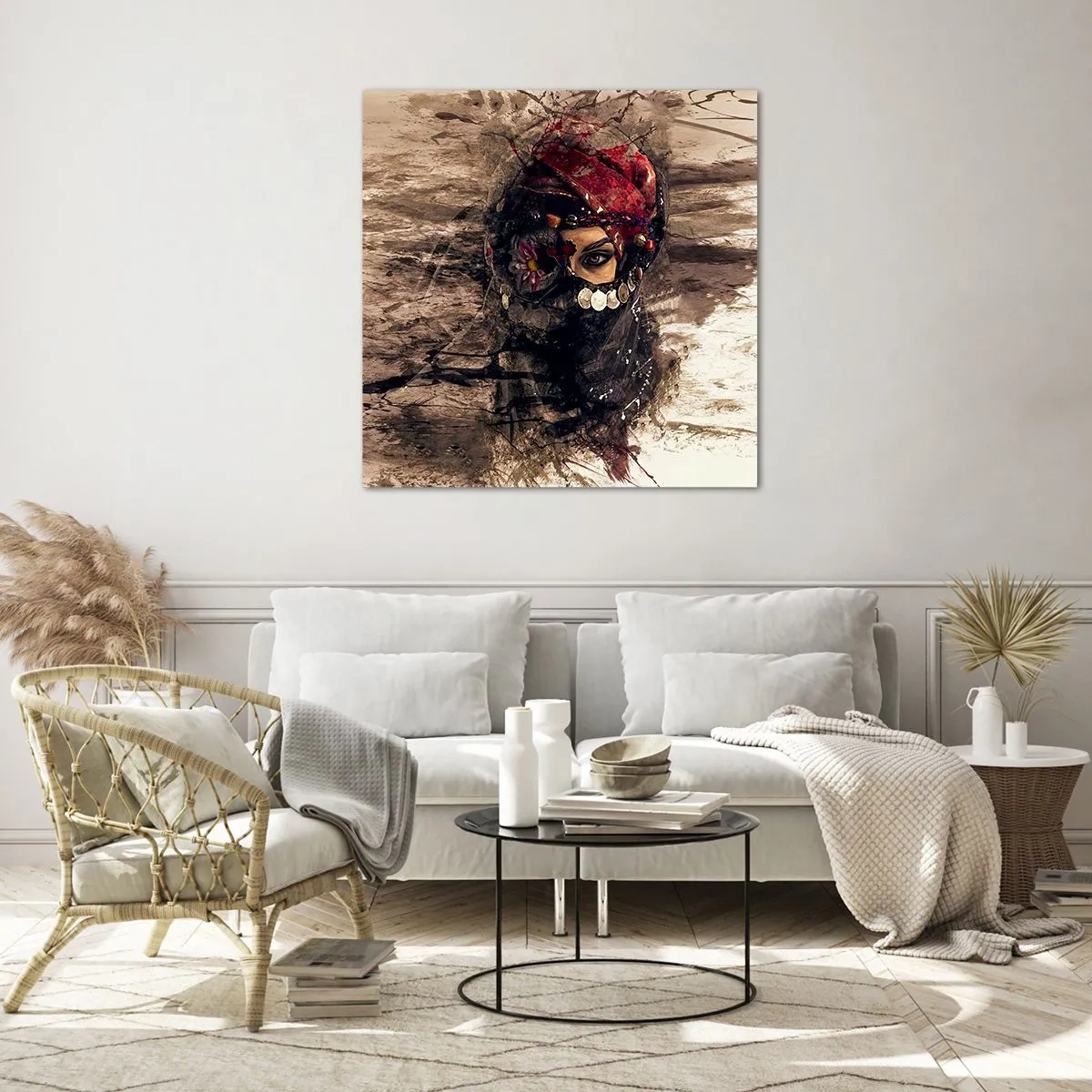 Quadro su vetro - Quantomeno inquietante - 30x30 cm