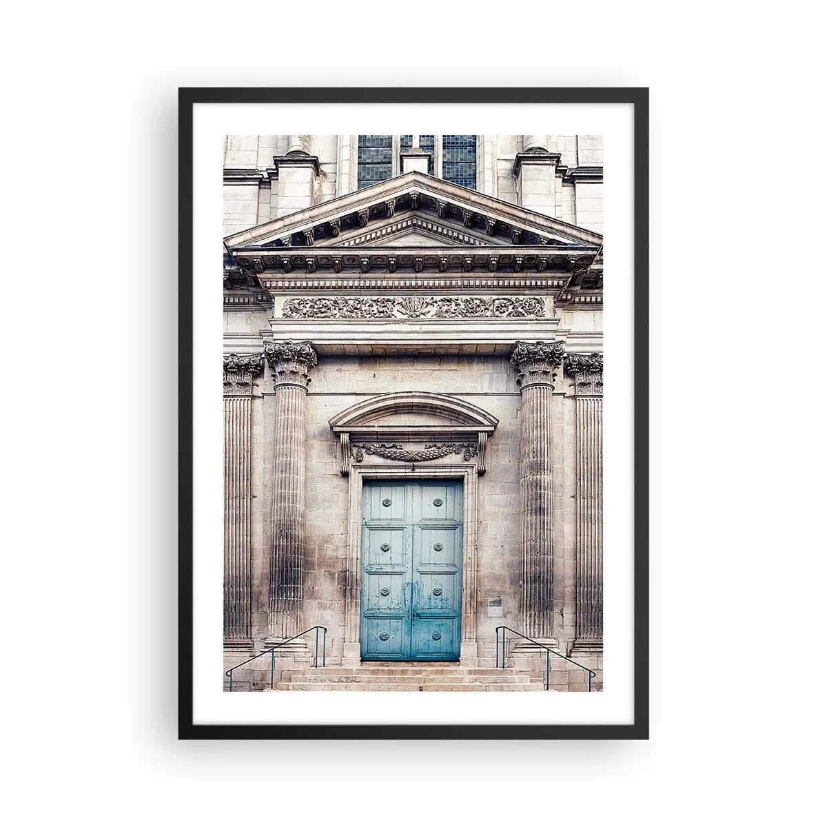 Poster in cornice nera - Porta d'accesso al mondo spirituale - 50x70cm - La porta del mondo dello spirito - Decorazione murale moderna per soggiorno e camera da letto ARTTOR