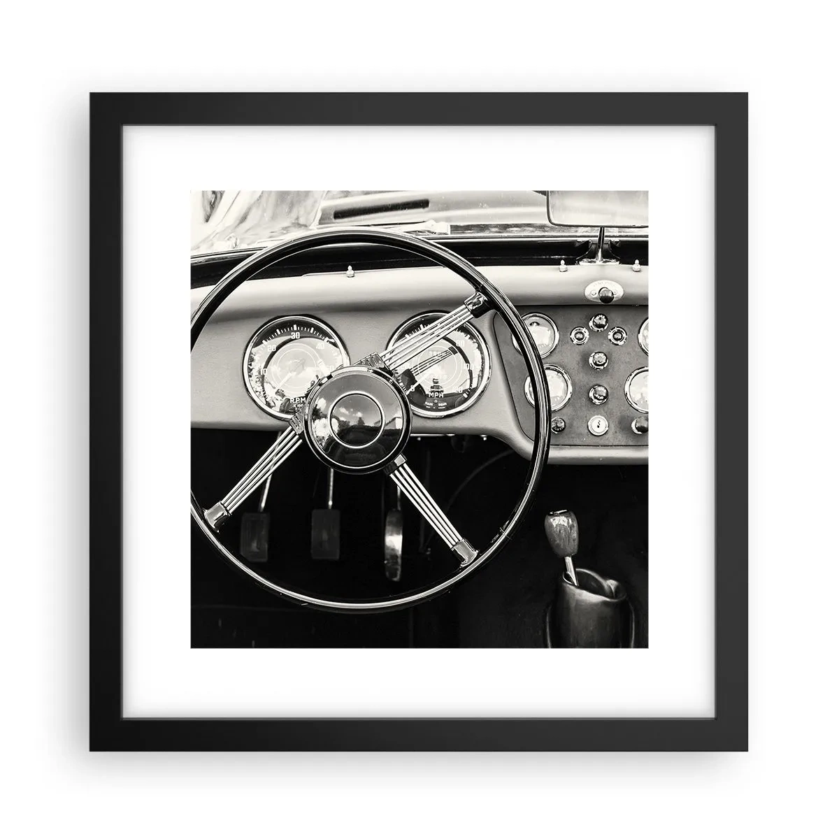 Poster in cornice nera - Il sogno del collezionista - 30x30 cm