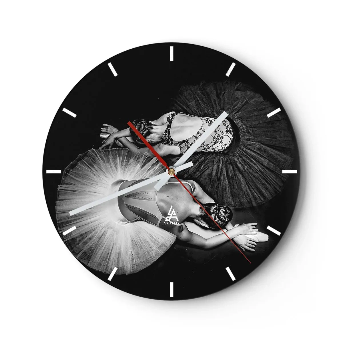 Orologio da parete - Orologio in Vetro - Un astronauta alla deriva nello spazio sopra la Terra - 30x30cm - Yin e yang - equilibrio ideale - Decorazione murale moderna per soggiorno, cucina e camera da letto ARTTOR